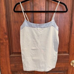 Banana Republic Silver Gray Spaghetti Strap Camisole with satin bodice M Medium
